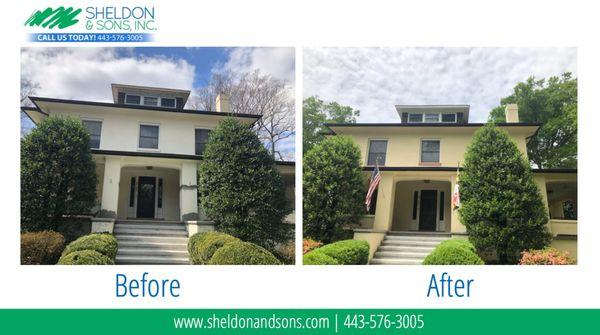 Check out the beautiful Before & After photos of this exterior project!