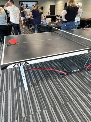 Ping pong is available if you'd like to give it a try.