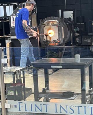 Glass blowing demo