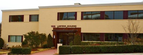 Our offices at the Lawyer's Building off the  Marietta Square