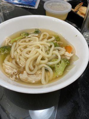 Chicken udon soup