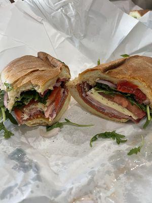 The Italian - another delicious sandwich - this one with a little kick thanks to the peppers