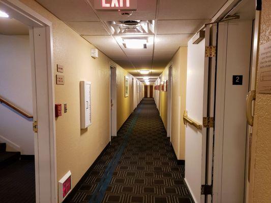 2nd-Floor Hallway at TownePlace Suites Keystone Indianapolis