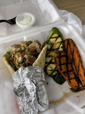 Mixed gyro with Grilled Veggies