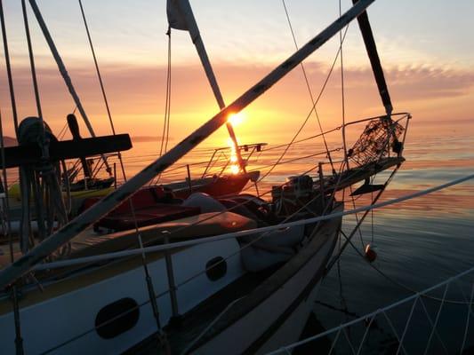 Anchored in Madison Bay