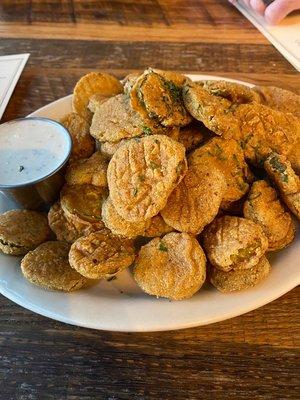 Fried Pickles at River Pig Saloon