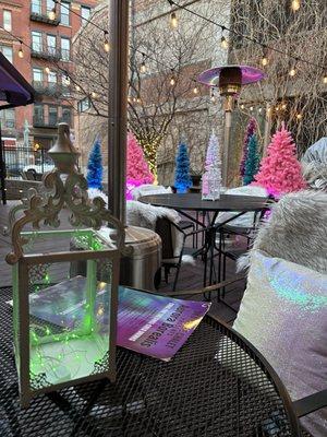 Winter patio