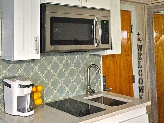 Our rooms so diverse and differently designed... each one unique includes a mini kitchen for cooking if you desire.