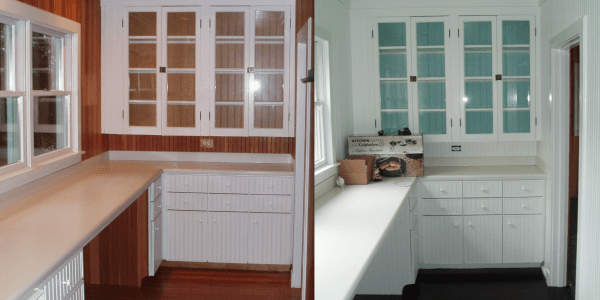 Kitchen cabinets makeover /finished product on right