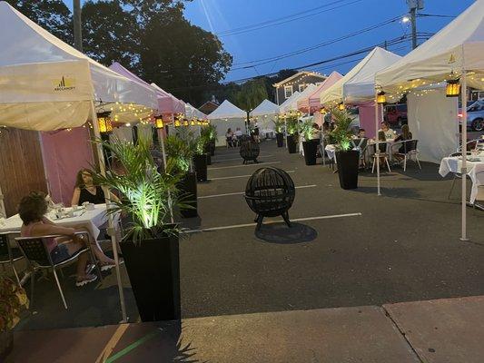 Their amazing outdoor cabanas