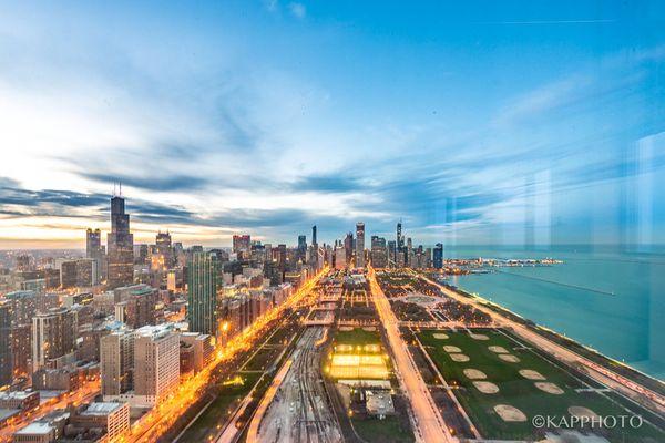 Chicago South Loop 62nd floor penthouse view