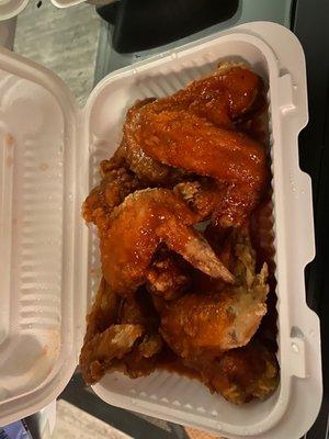 Whole wings and mumbo sauce