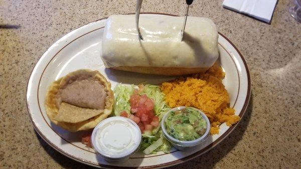 La Trinidad in McHenry. Steak Chimichanga.