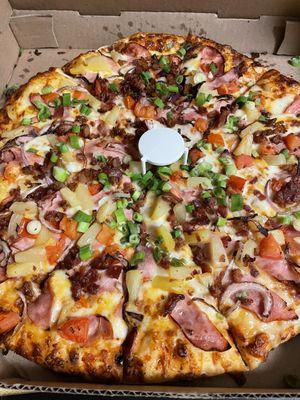 Maui Zaui With Ham & Polynesian Sauce Pizza