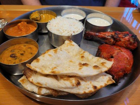 Non-vegetarian Thali meal