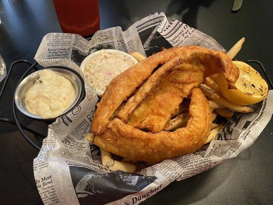 Fried perch basket