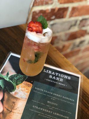 Libations new sake cocktail menu and drink photos