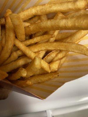 Sad fries.  I've never had such bad fries from McDonald's before in my life.