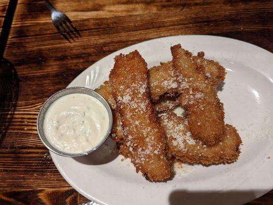 Panko breaded zucchini