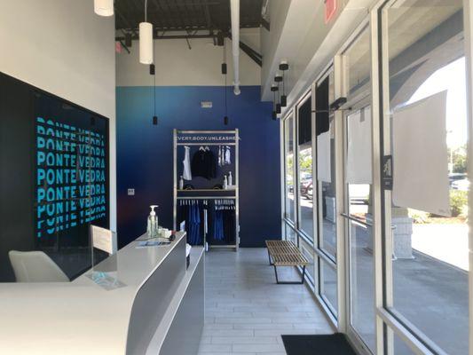 Reception and Retail area at Body20 Ponte Vedra Beach