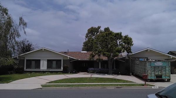 complete tear off and a 50 year presidential roof installation.