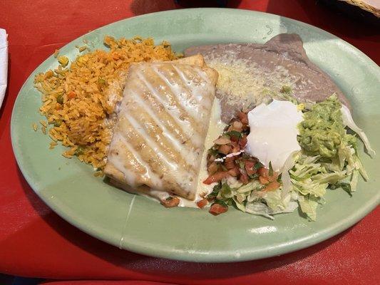 Shrimp Chimichanga