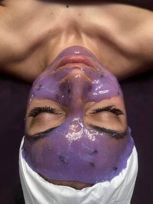 Hydrojelly mask included with all full facials or any mask of your choice