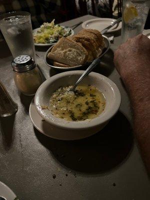 Italian butter with bread!  Delish!