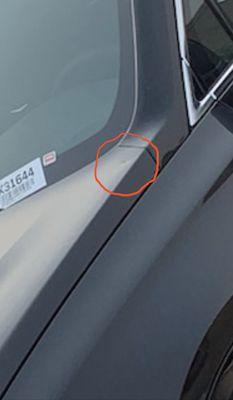 Dent which was not disclosed before selling the vehicle