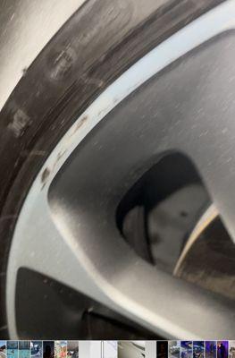 Scratched rim upon delivery to Orlando