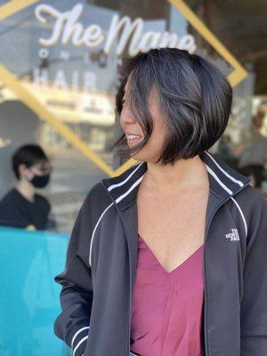 Short and sassy bob haircut