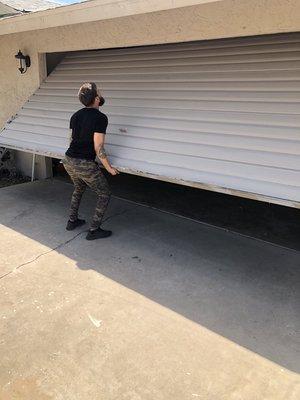 Old Single Piece Garage Door Breaking Your Back ?