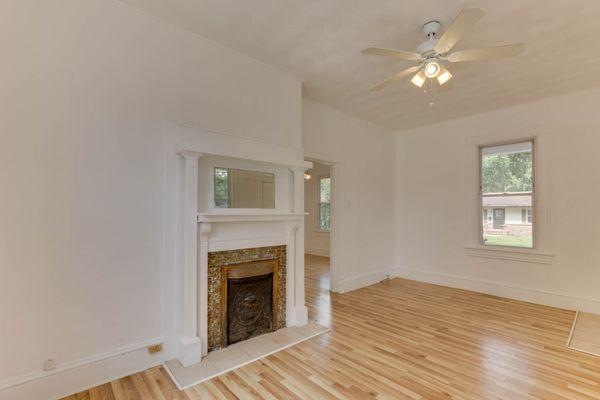 Living room and decorative Fireplace