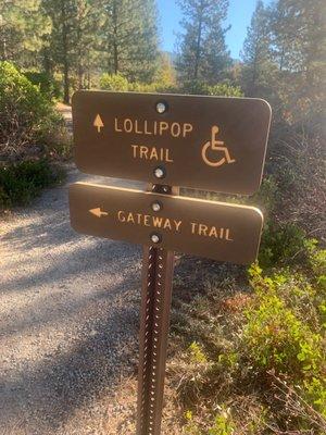 Trail sign.