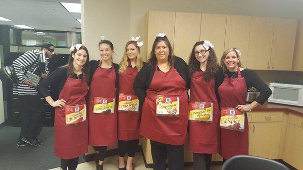 Our team of Spice Girls on Halloween!