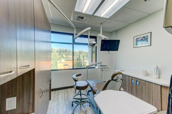 A room with a view! We love blue skies and natural light at All Smiles Family Dentistry