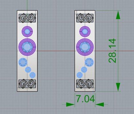 CAD Design. (Customer's supplied Diamonds)