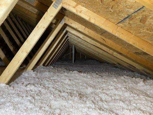 Attic Fiberglass Blow in