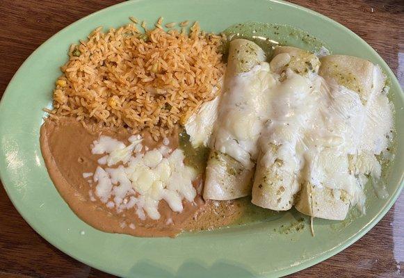 Chicken Suizas Enchiladas.