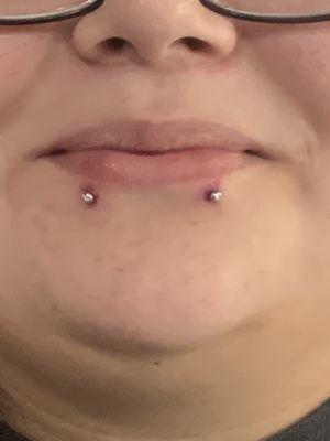 Spider bite piercing