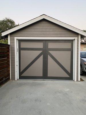 New garage door - finished product