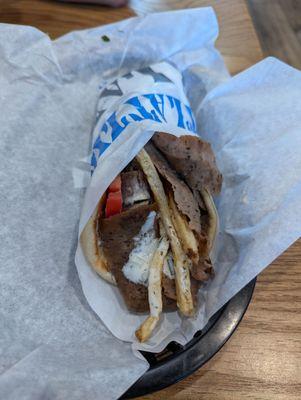 Beef and lamb gyro