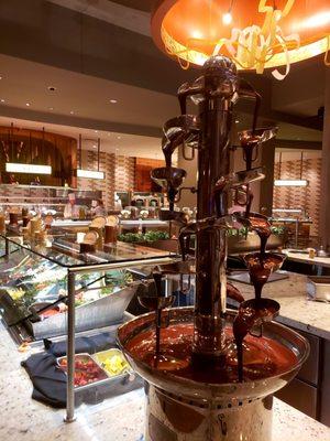 This chocolate fountain was much richer and with thicker, higher quality chocolate than anything you would see at a place like Golden Corral