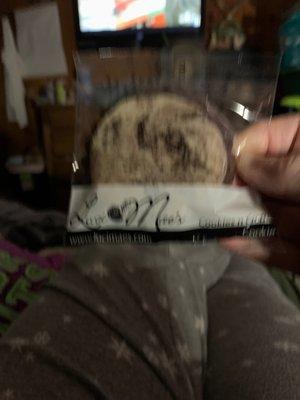 This is a cookies and cream cookie and it is delicious