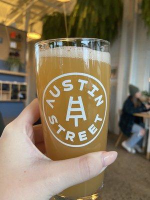 Pop at Austin Street brewery--beer and sushi!!!