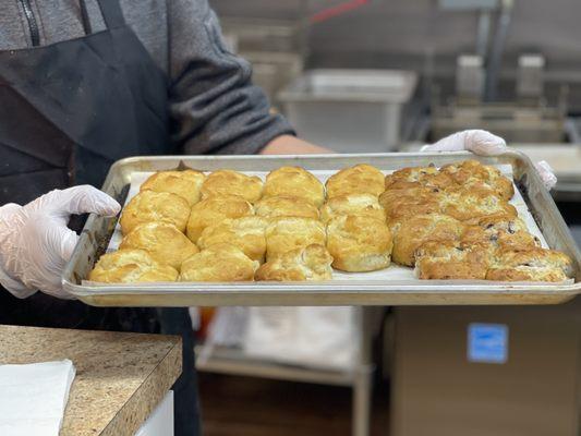 Fresh Honey Honey Butter Biscuits