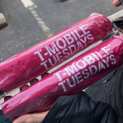 Free umbrella. Thanks, T-mobile!