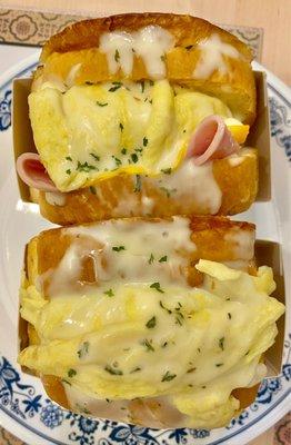 Ham & cheese egg toast, oh K classic egg toast