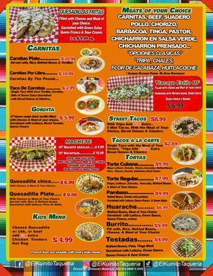 We Have Updated Menu