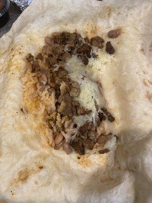 Beef burrito